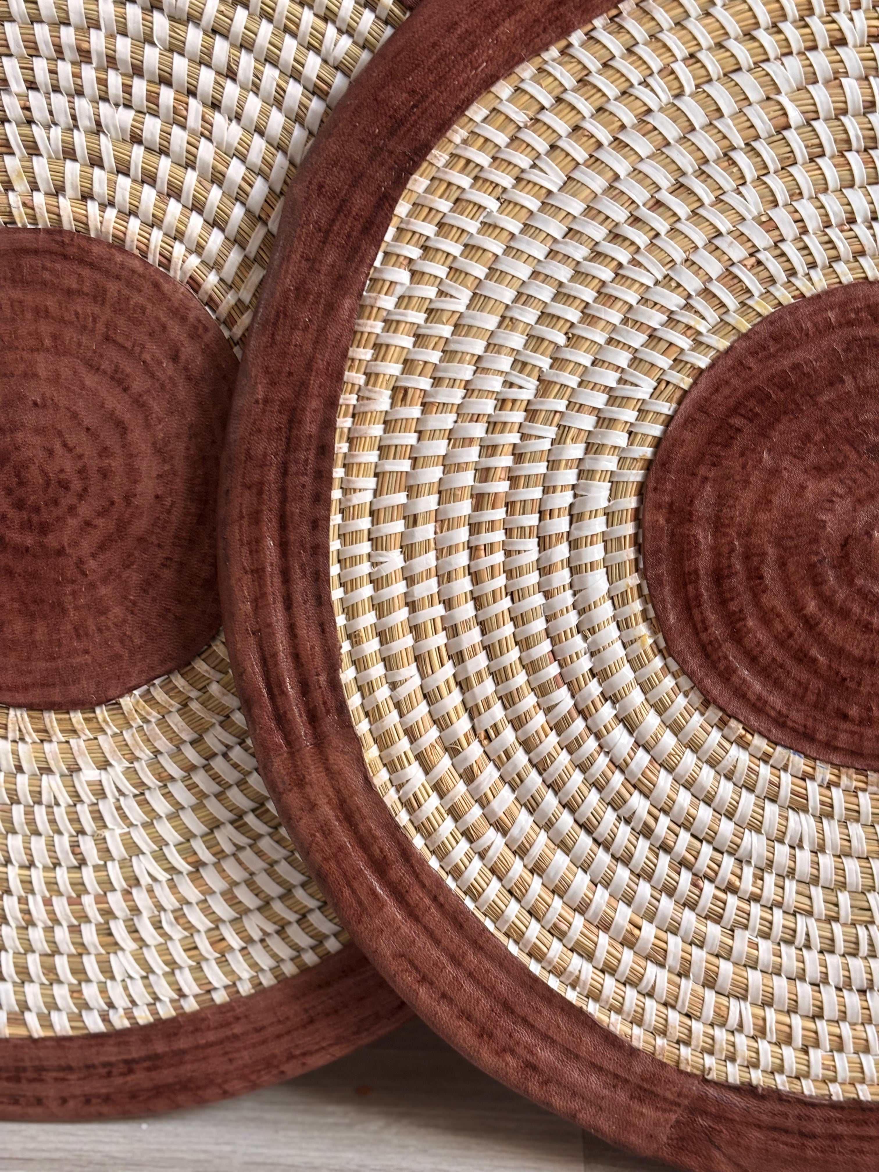 TERANGA Marrron - Lot de 2 dessous de plats