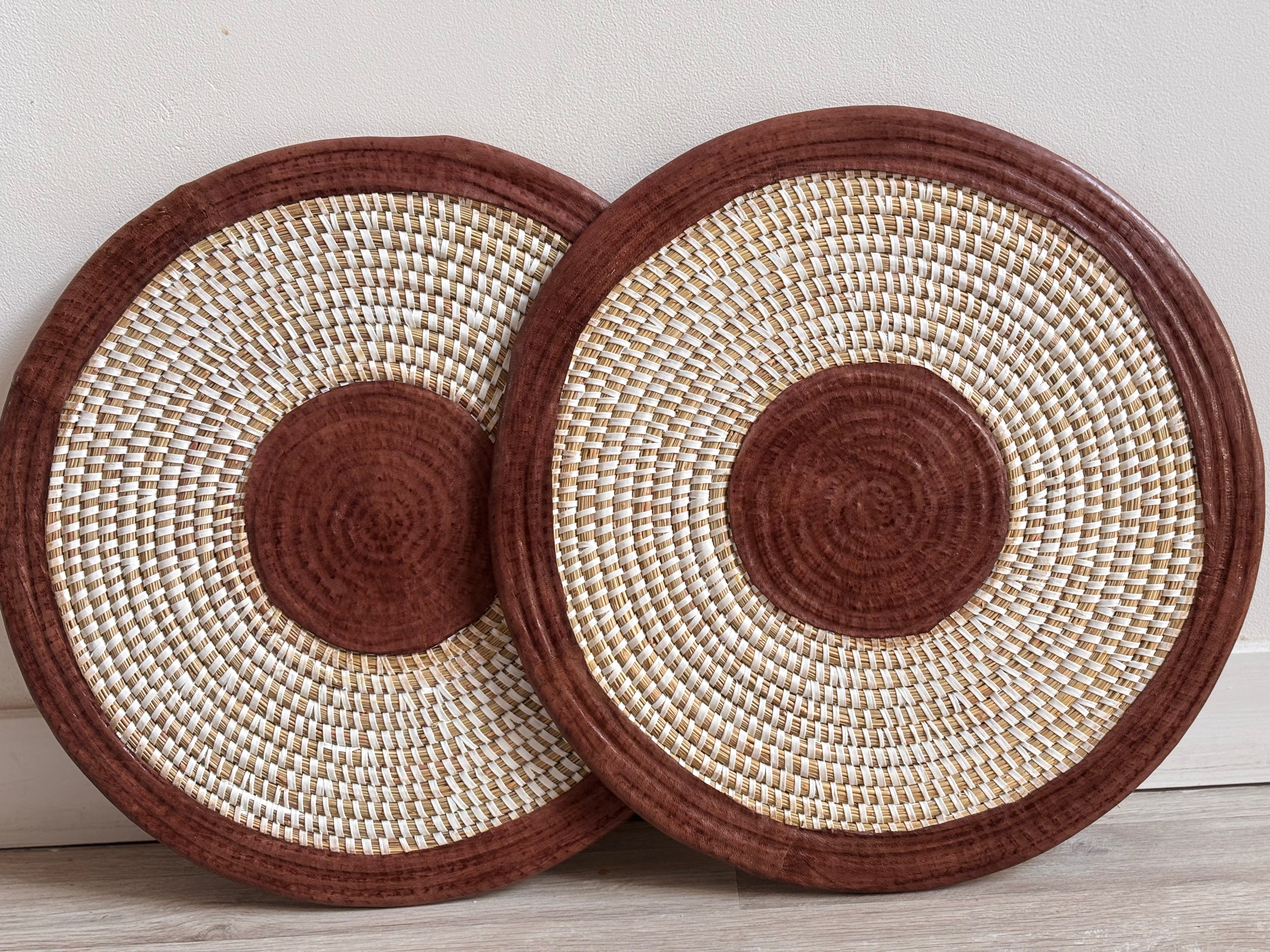 TERANGA Marrron - Lot de 2 dessous de plats