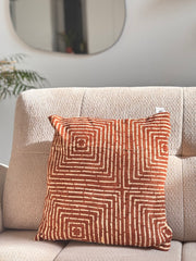 AYA Terracotta -  Lot de 2 housses de coussin bogolan